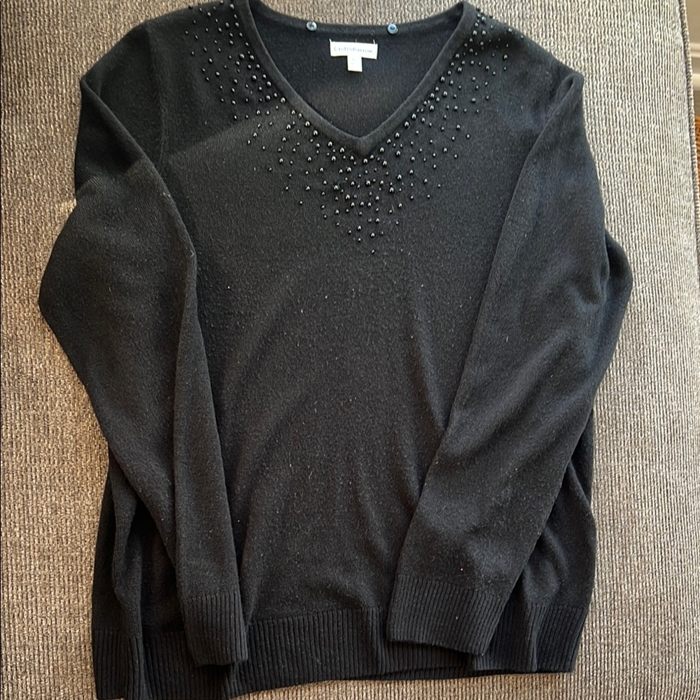 Black Embellished Sweater